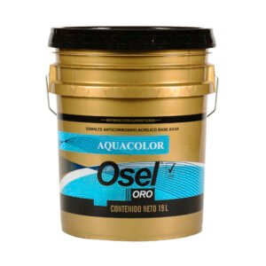 ESMALTE AQUACOLOR BLANCO OSEL ORO MATE